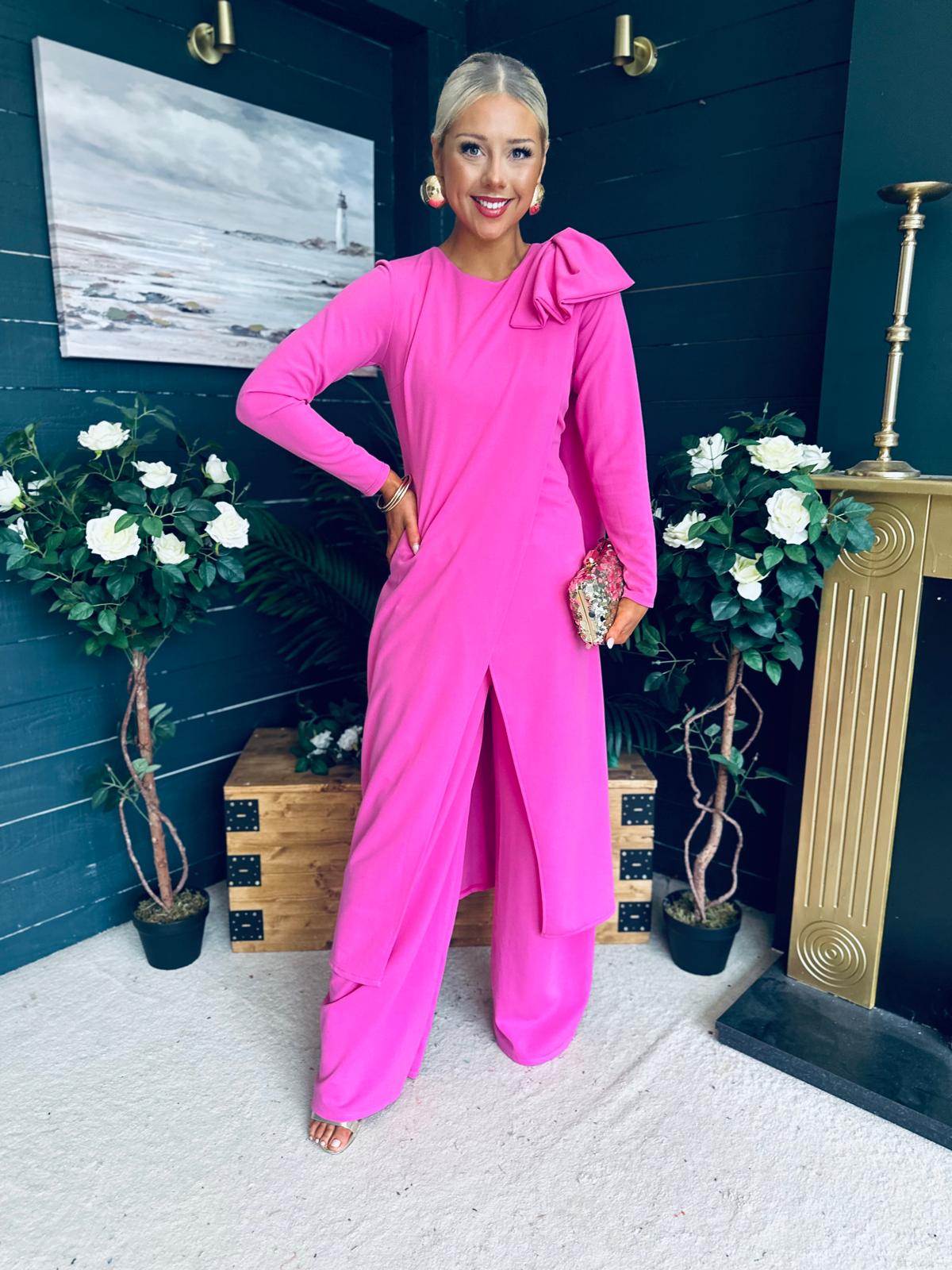 Penny Top And Trouser Set Magenta