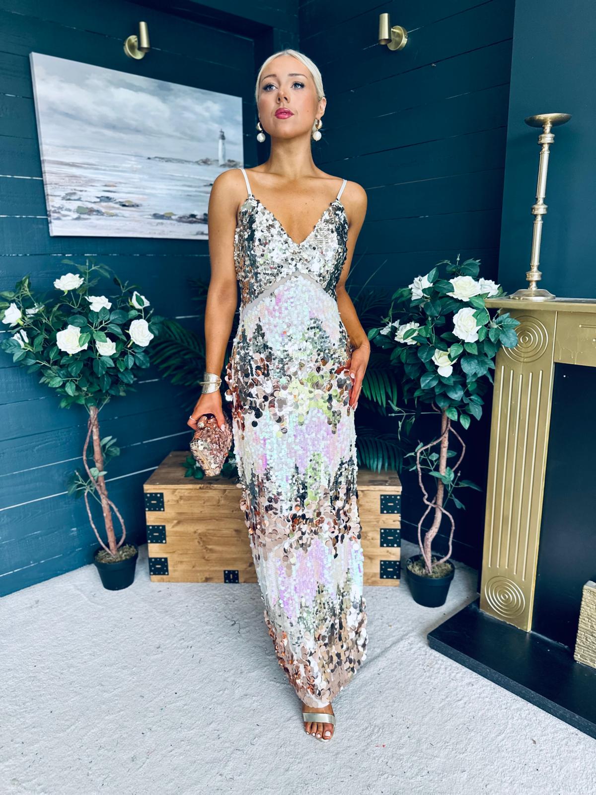 Sarah Sequin Occasion Dress Dress