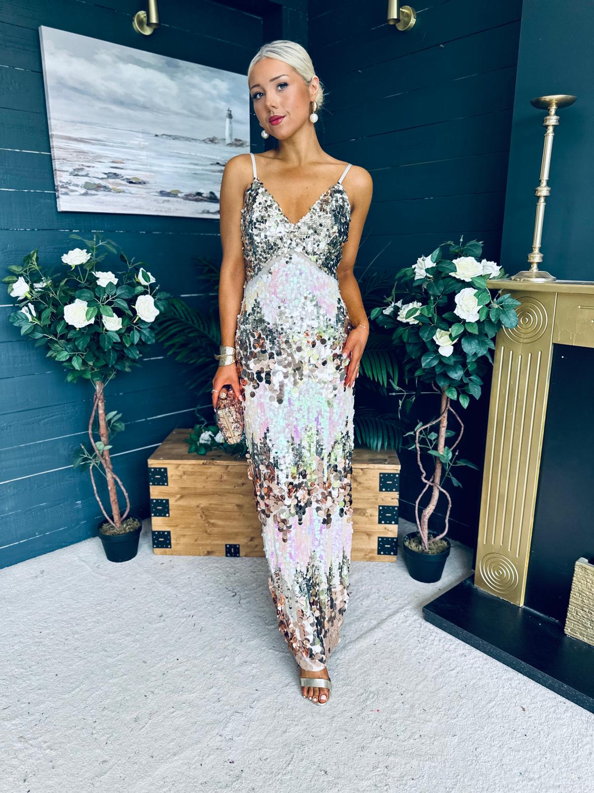 Sarah Sequin Occasion Dress Dress