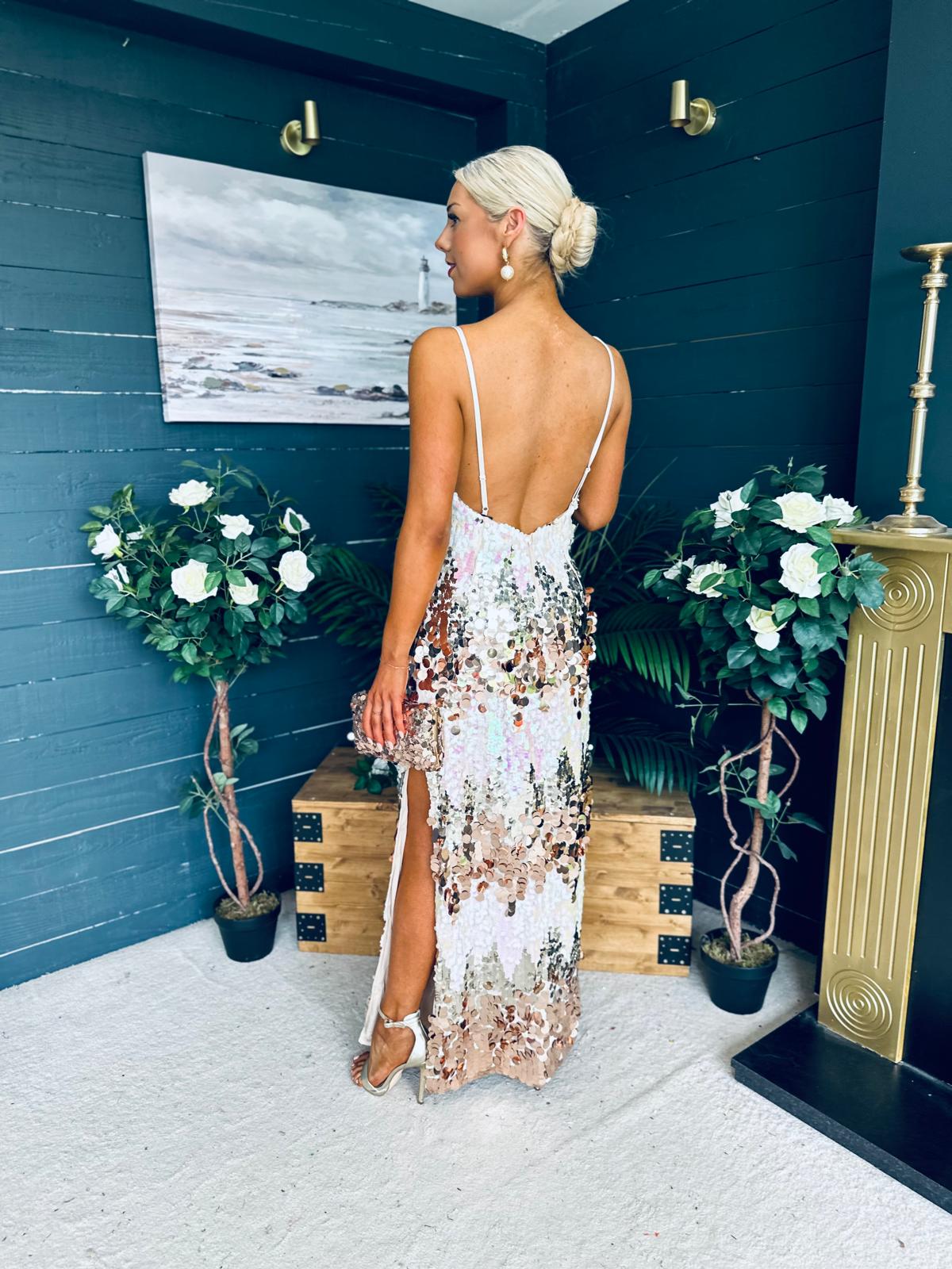 Sarah Sequin Occasion Dress Dress