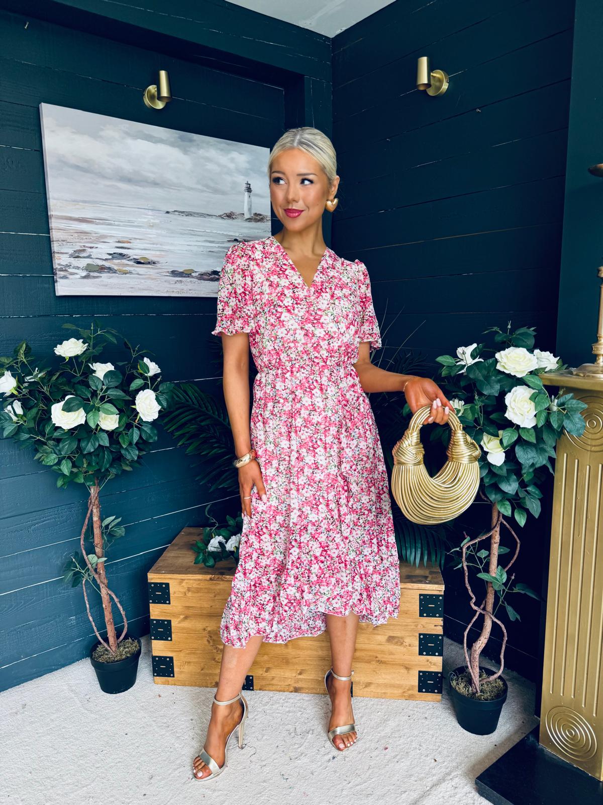 Lara Midi Dress - Blush