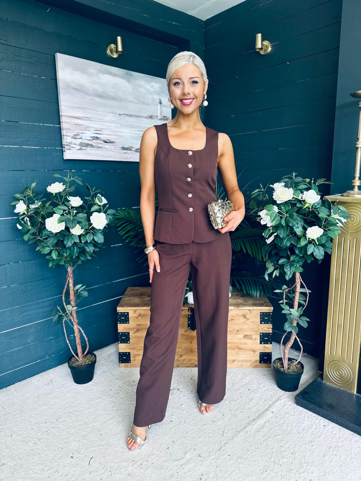 Jamie Waistcoat And Jo Trouser Set Coco