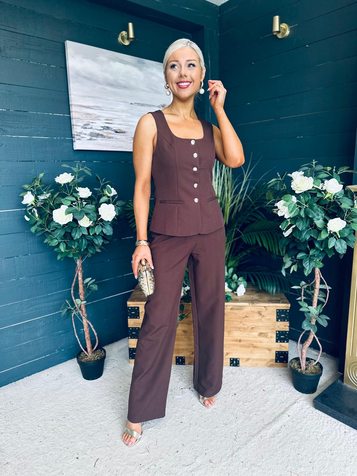 Jamie Waistcoat And Jo Trouser Set Coco