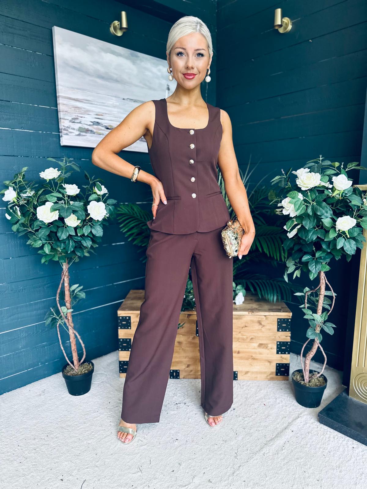 Jamie Waistcoat And Jo Trouser Set Coco