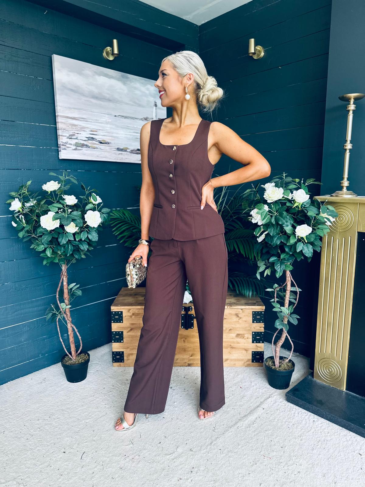 Jamie Waistcoat And Jo Trouser Set Coco
