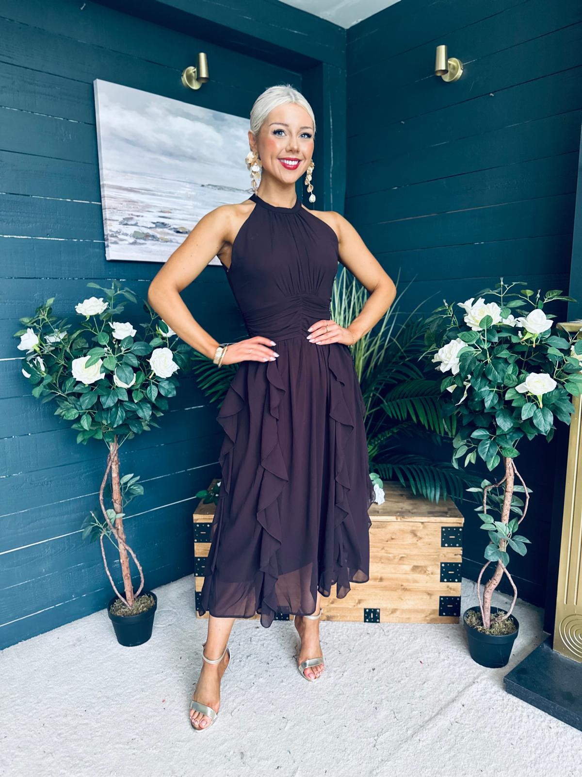 Francesca Detailed Midi Dress Coco