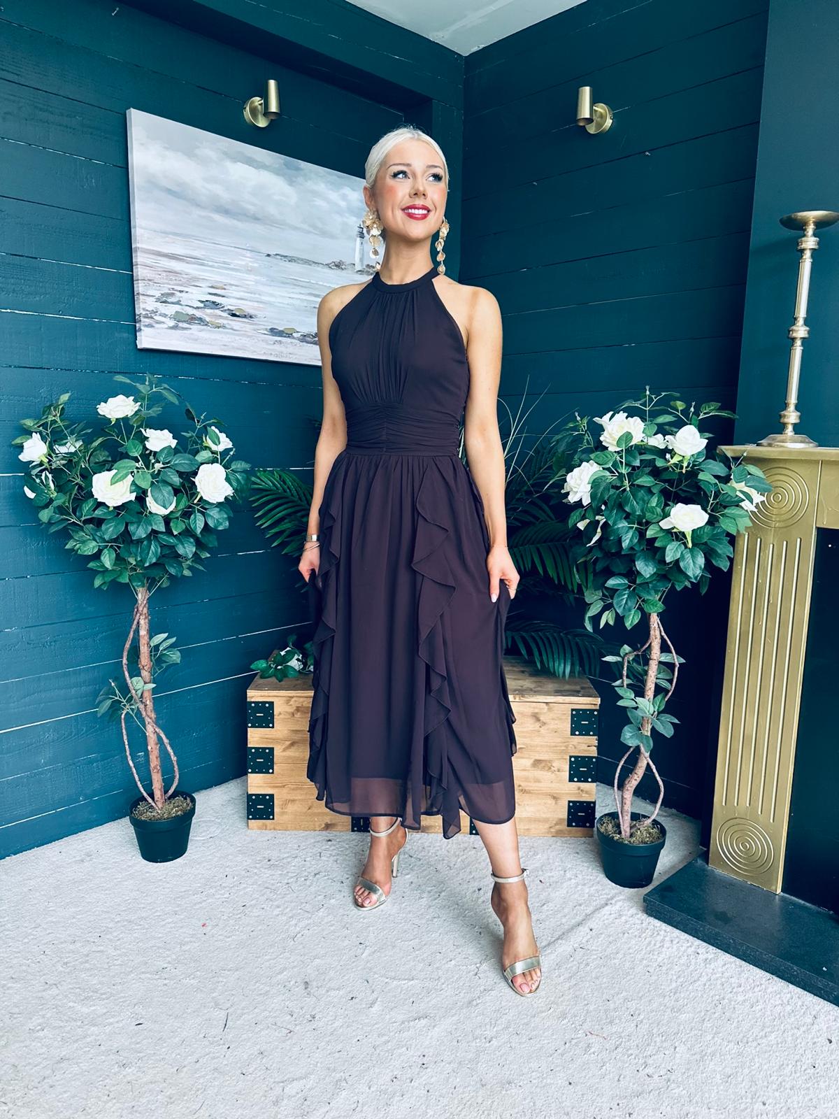 Francesca Detailed Midi Dress Coco