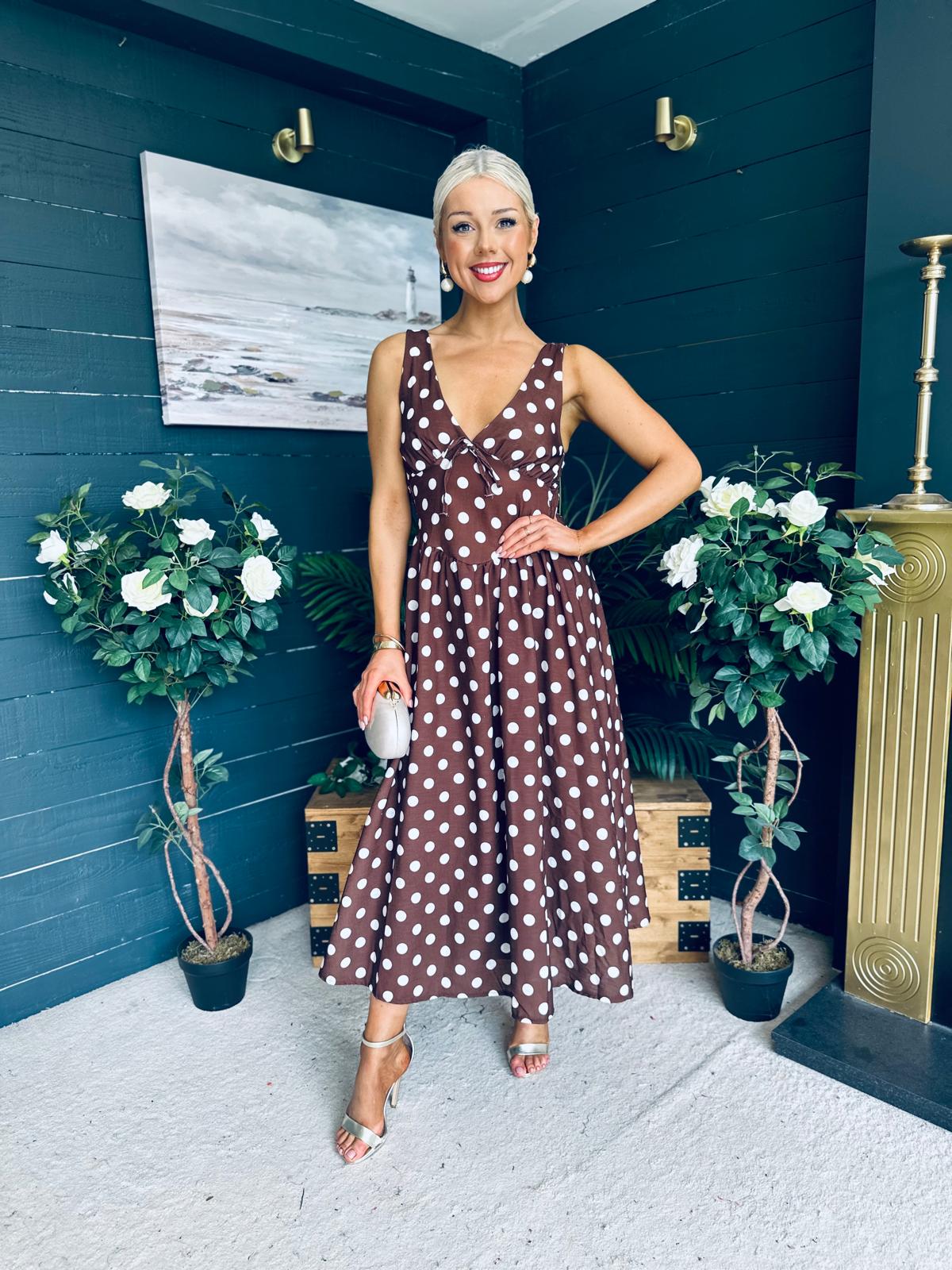 Jordyn Banded Midi Dress Coco