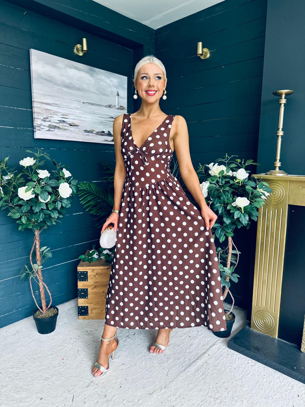 Jordyn Banded Midi Dress Coco