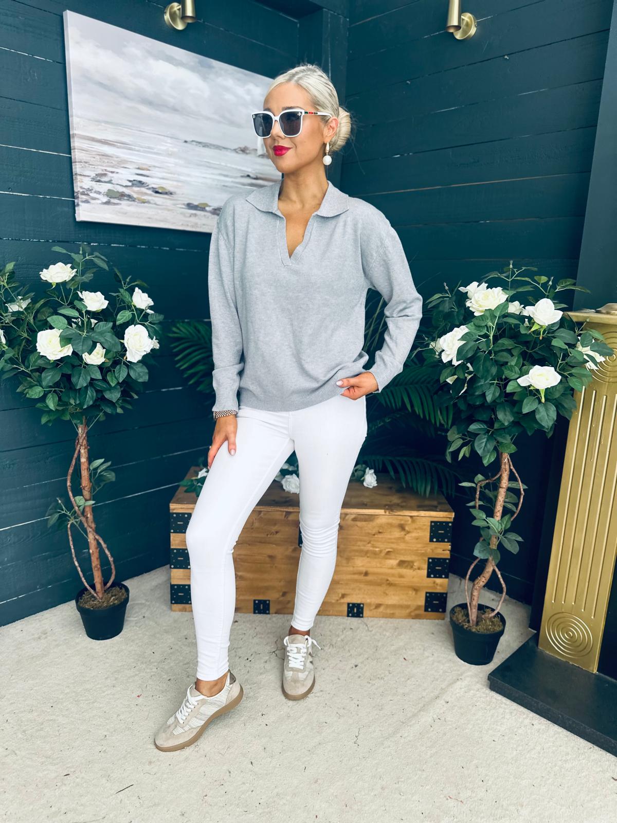 Dayton Soft Knit Jumper Grey