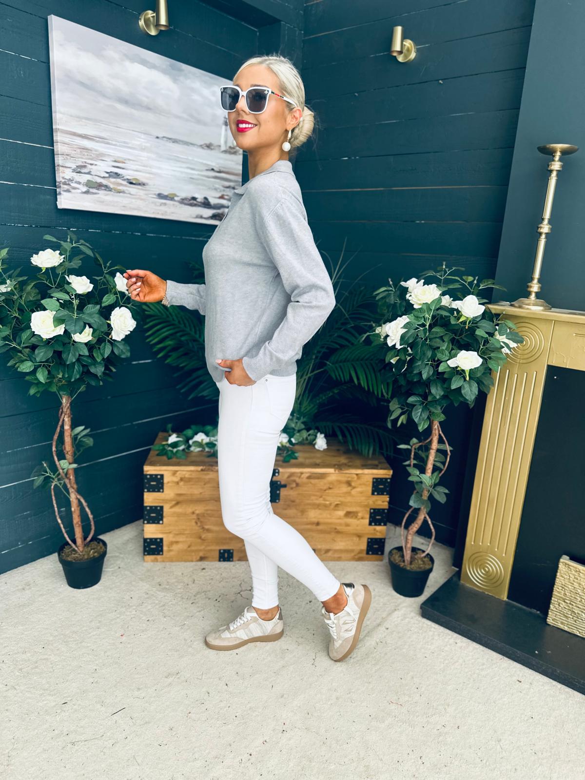 Dayton Soft Knit Jumper Grey
