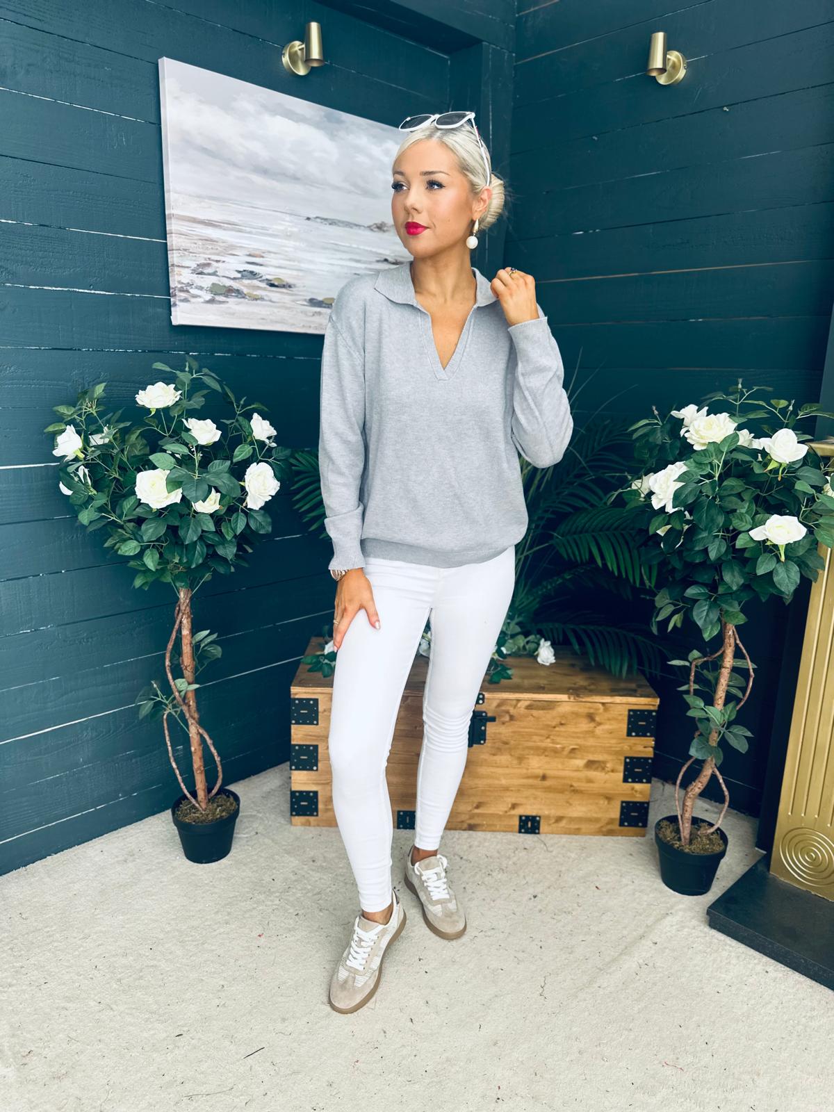 Dayton Soft Knit Jumper Grey