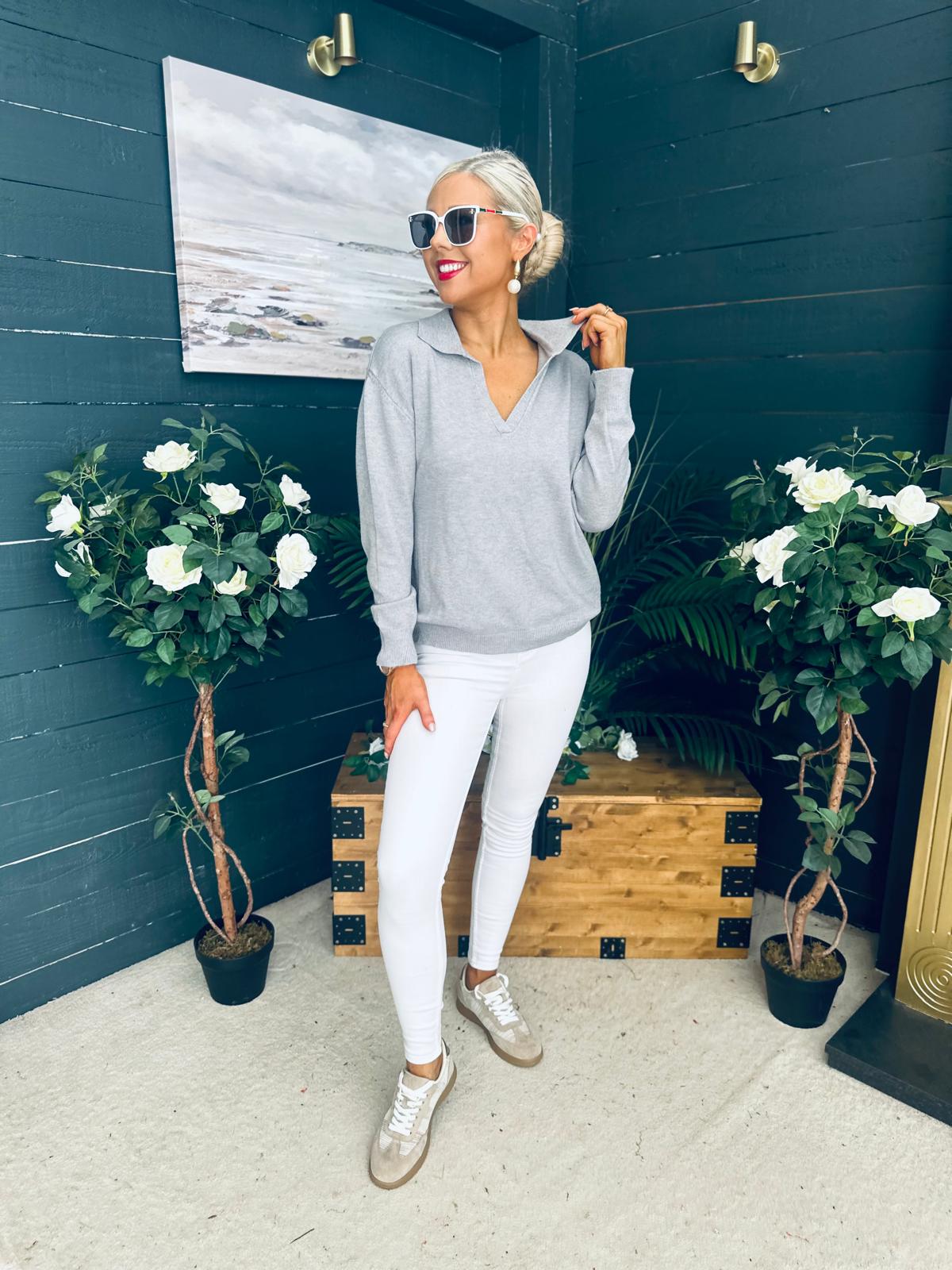 Dayton Soft Knit Jumper Grey