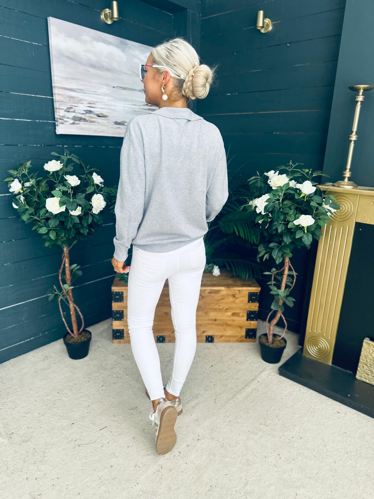 Dayton Soft Knit Jumper Grey