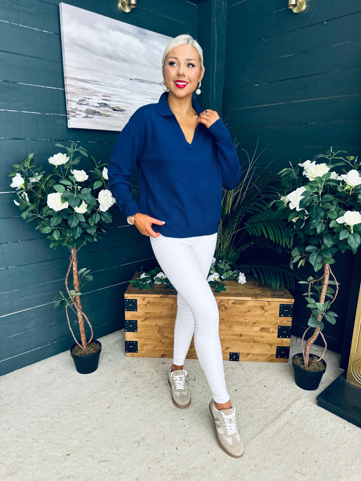 Dayton Soft Knit Jumper Navy