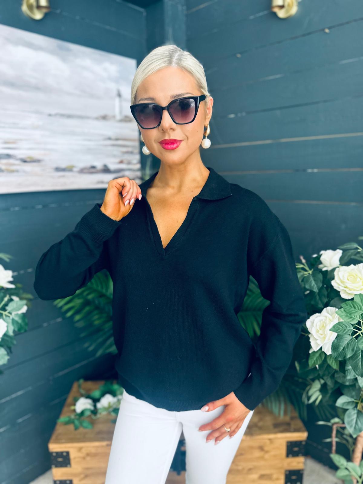Dayton Soft Knit Jumper Black