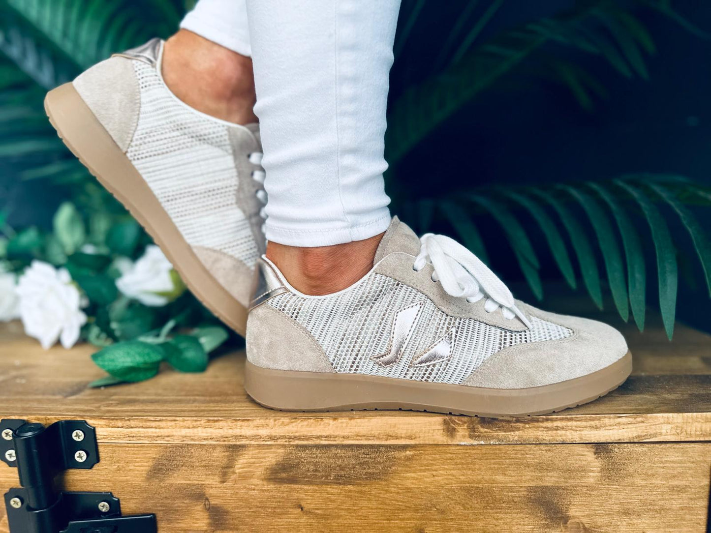 Sarah Casual Trainers Beige
