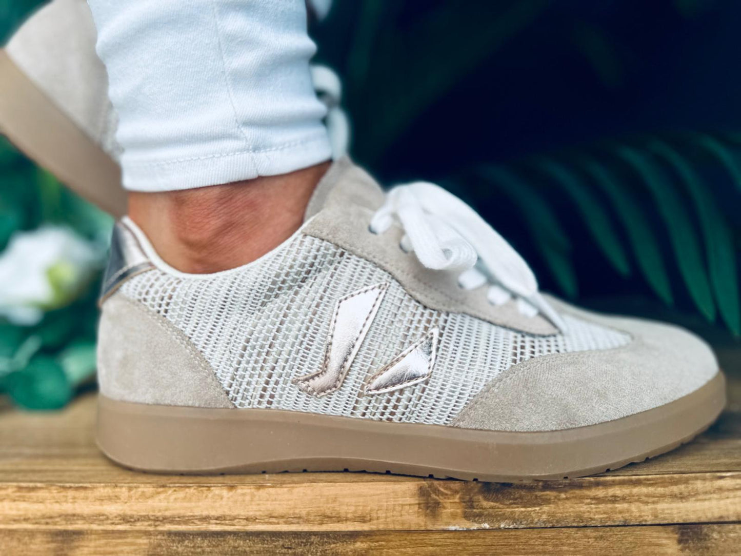 Sarah Casual Trainers Beige