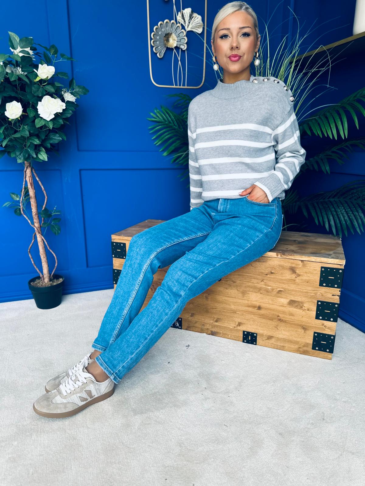 Kile Mom Fit Jeans Blue
