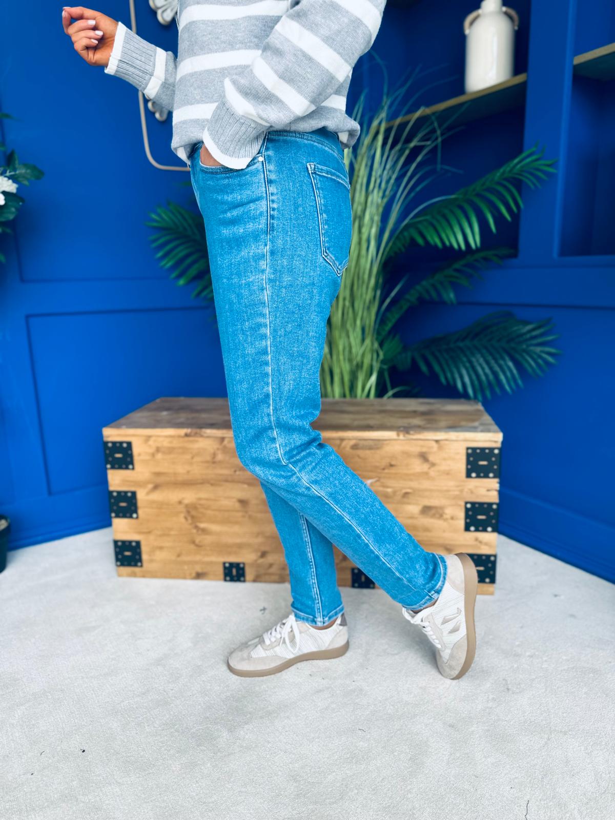 Kile Mom Fit Jeans Blue