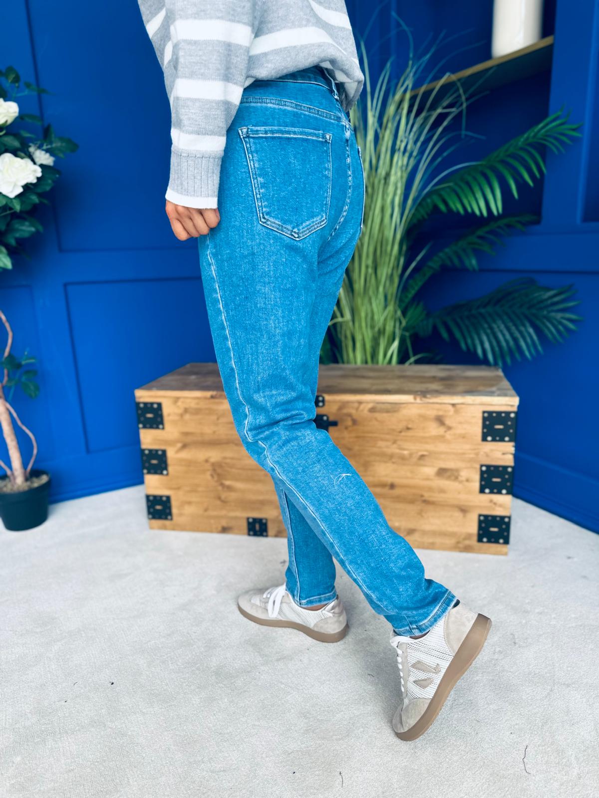 Kile Mom Fit Jeans Blue