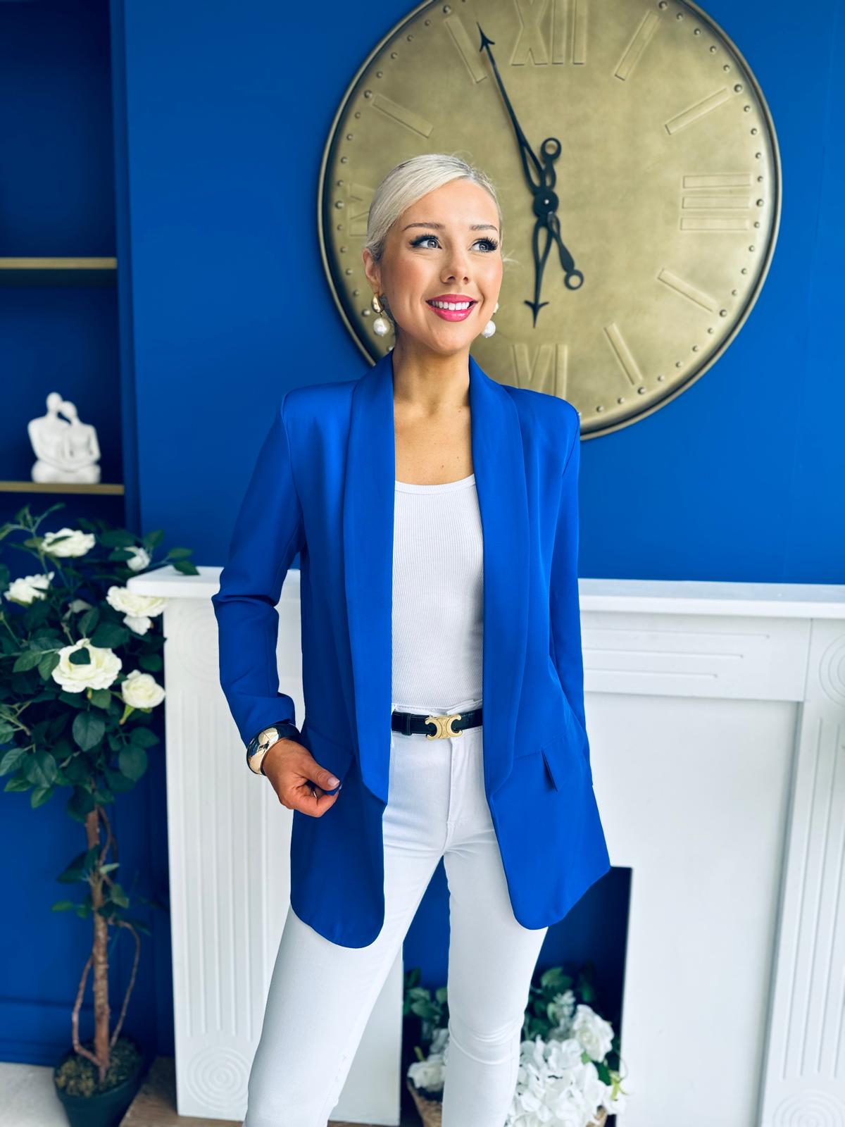 Sammy Detailed Blazer Cobalt