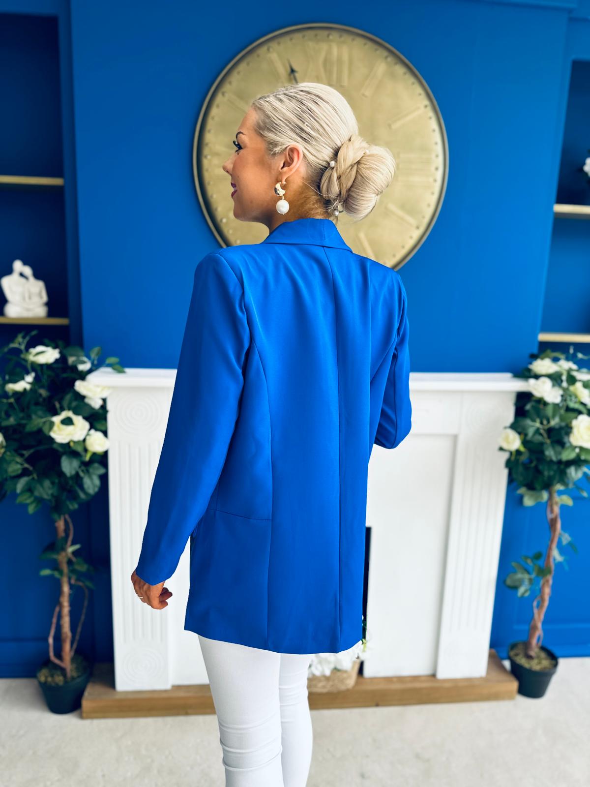 Sammy Detailed Blazer Cobalt