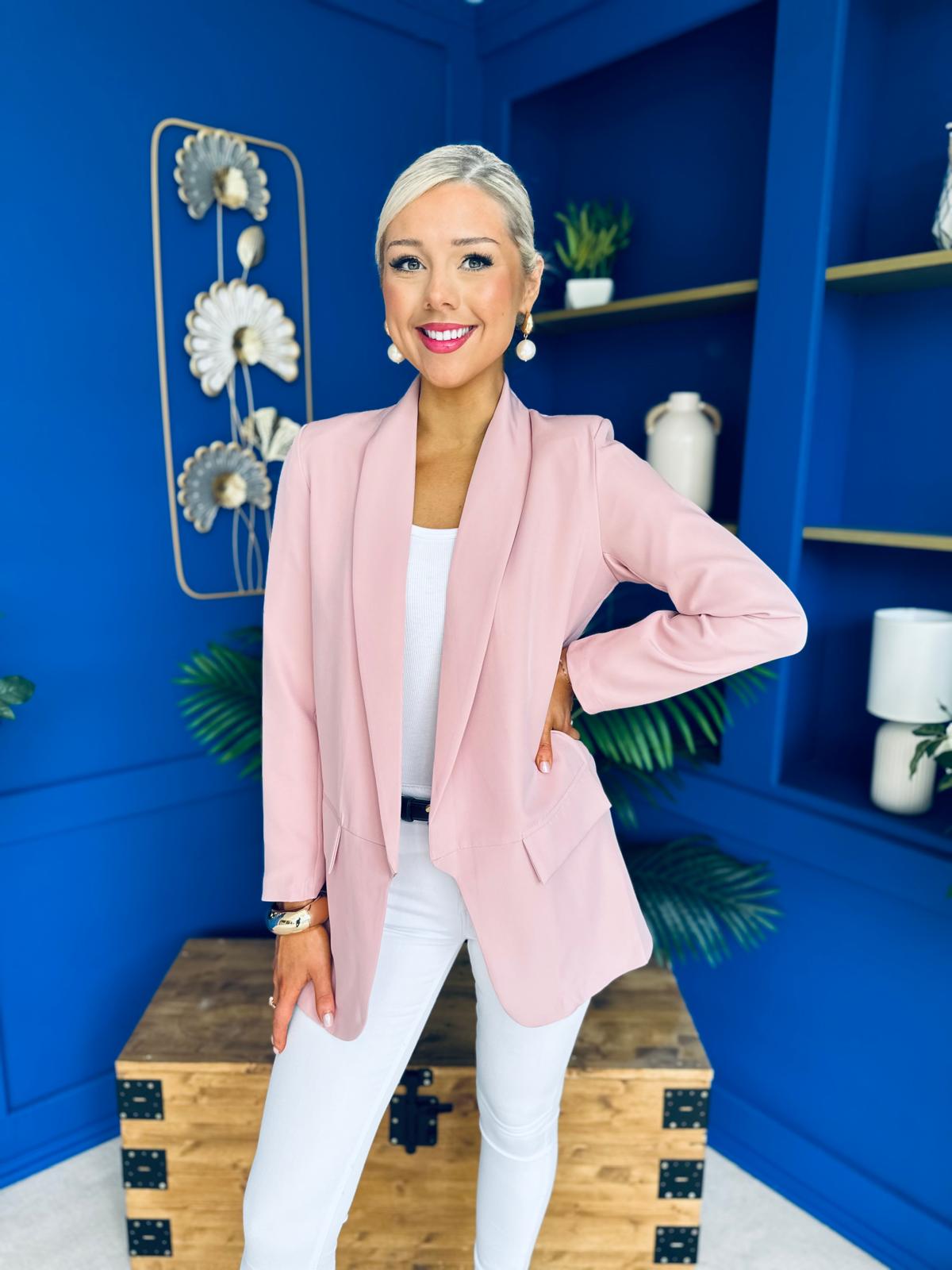 Sammy Detailed Blazer Blush