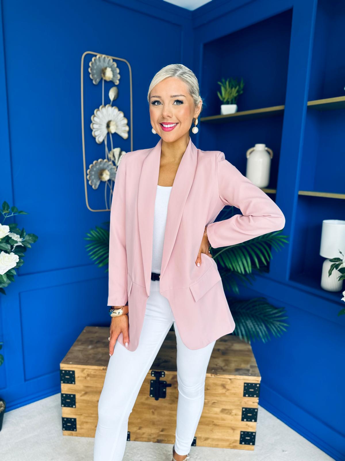 Sammy Detailed Blazer Blush