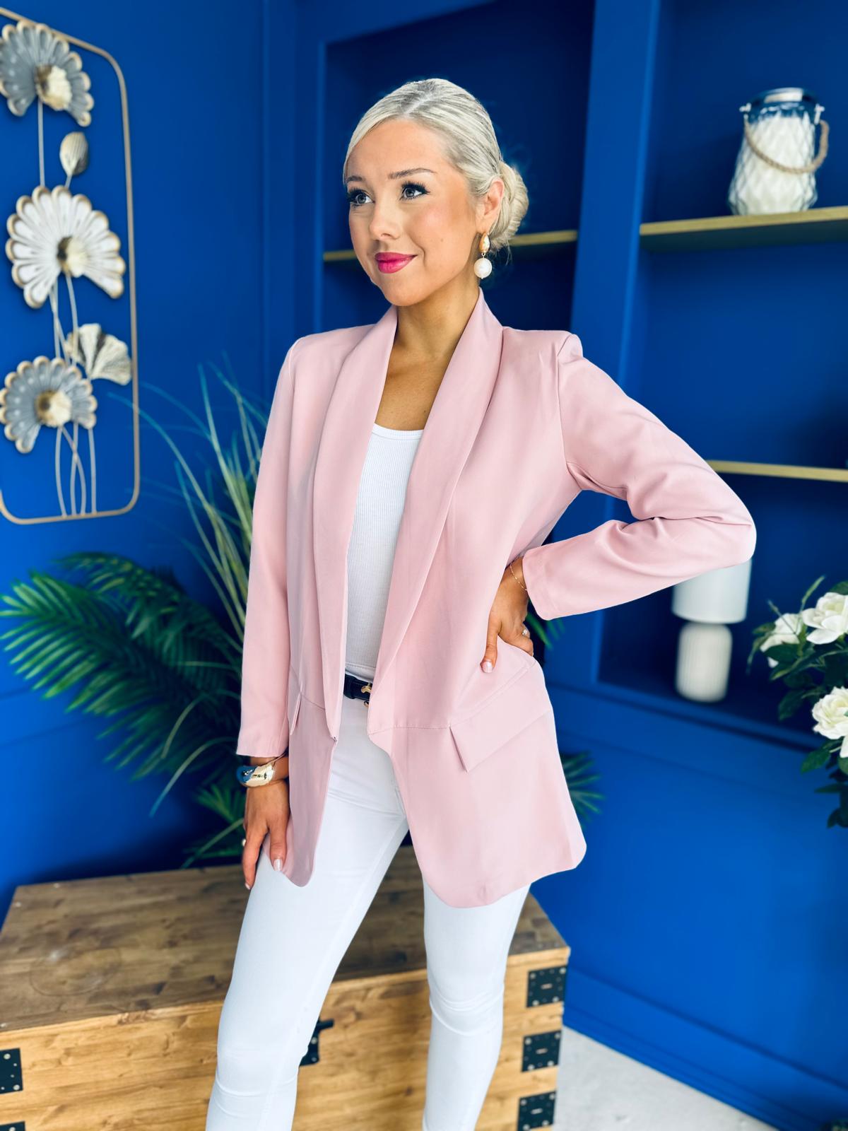 Sammy Detailed Blazer Blush
