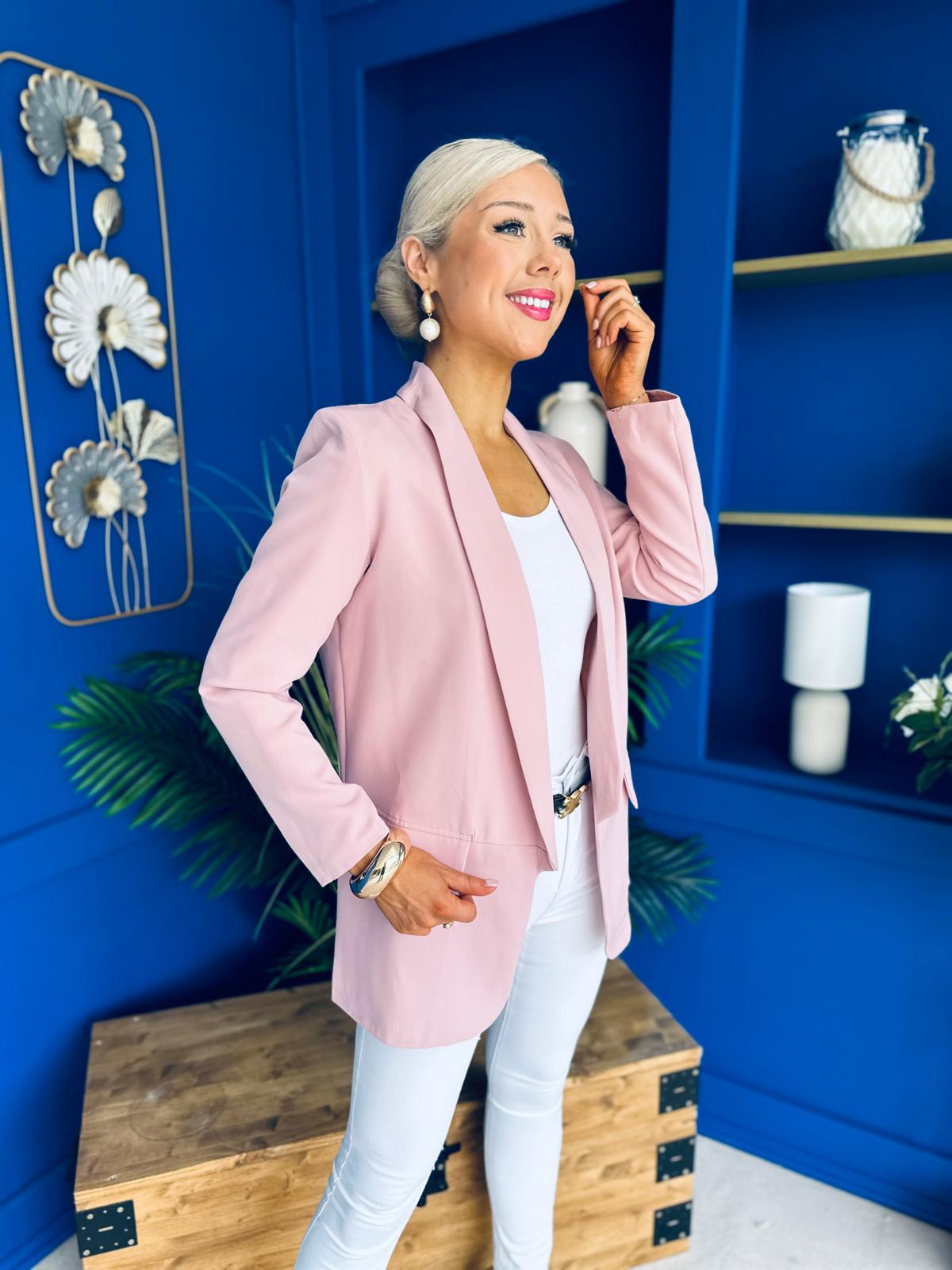 Sammy Detailed Blazer Blush