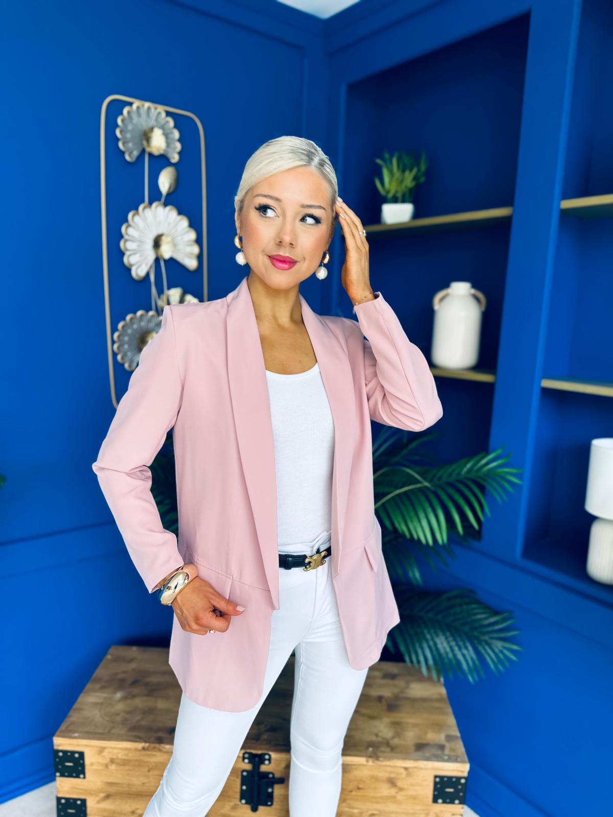 Sammy Detailed Blazer Blush
