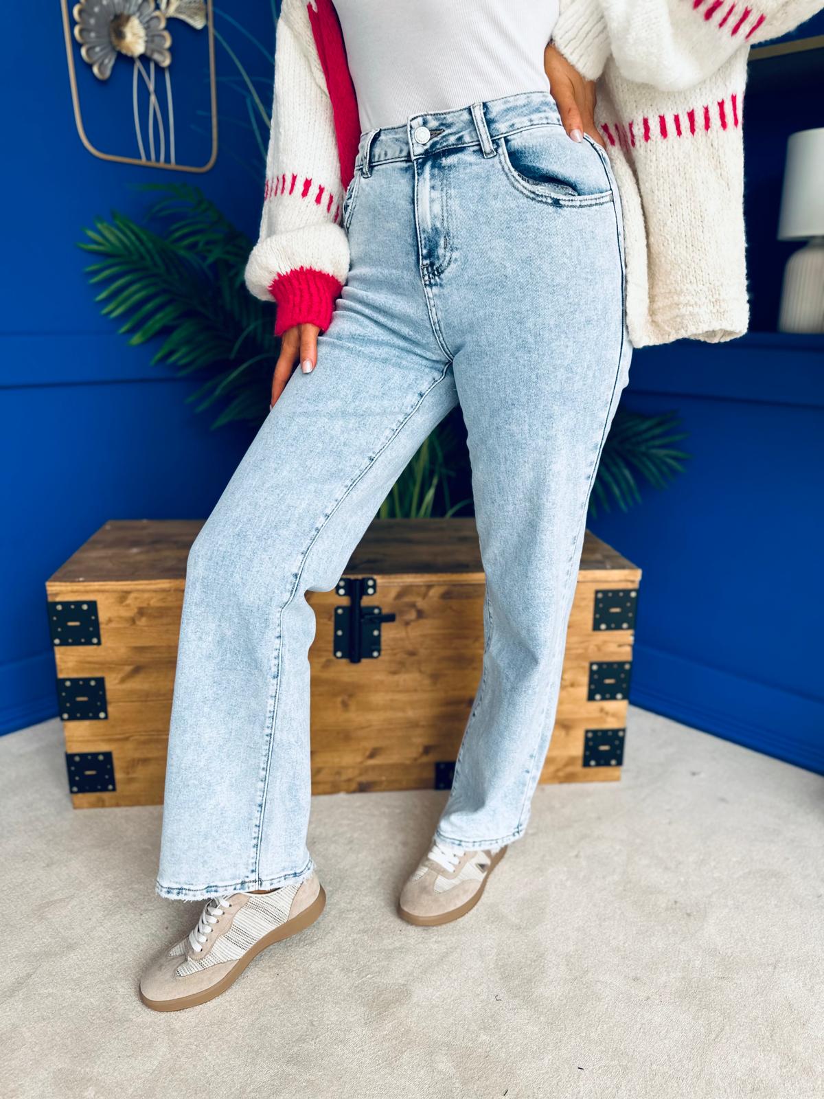 Jamie Wide Leg Jeans Blue