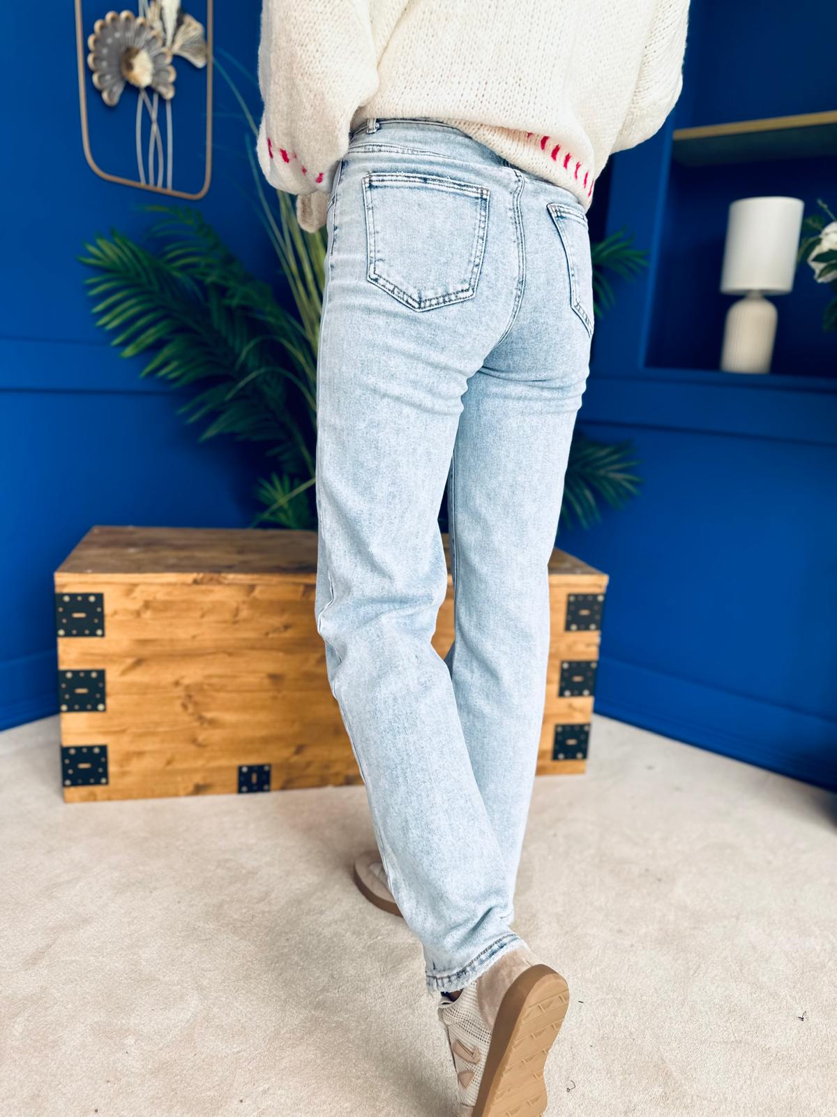 Jamie Wide Leg Jeans Blue
