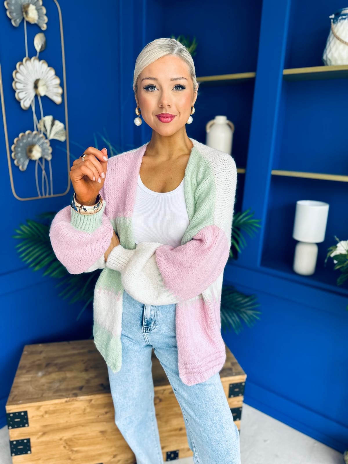 Tamara Chunky Cardi Pwr Pink Pre Order 30 Aug