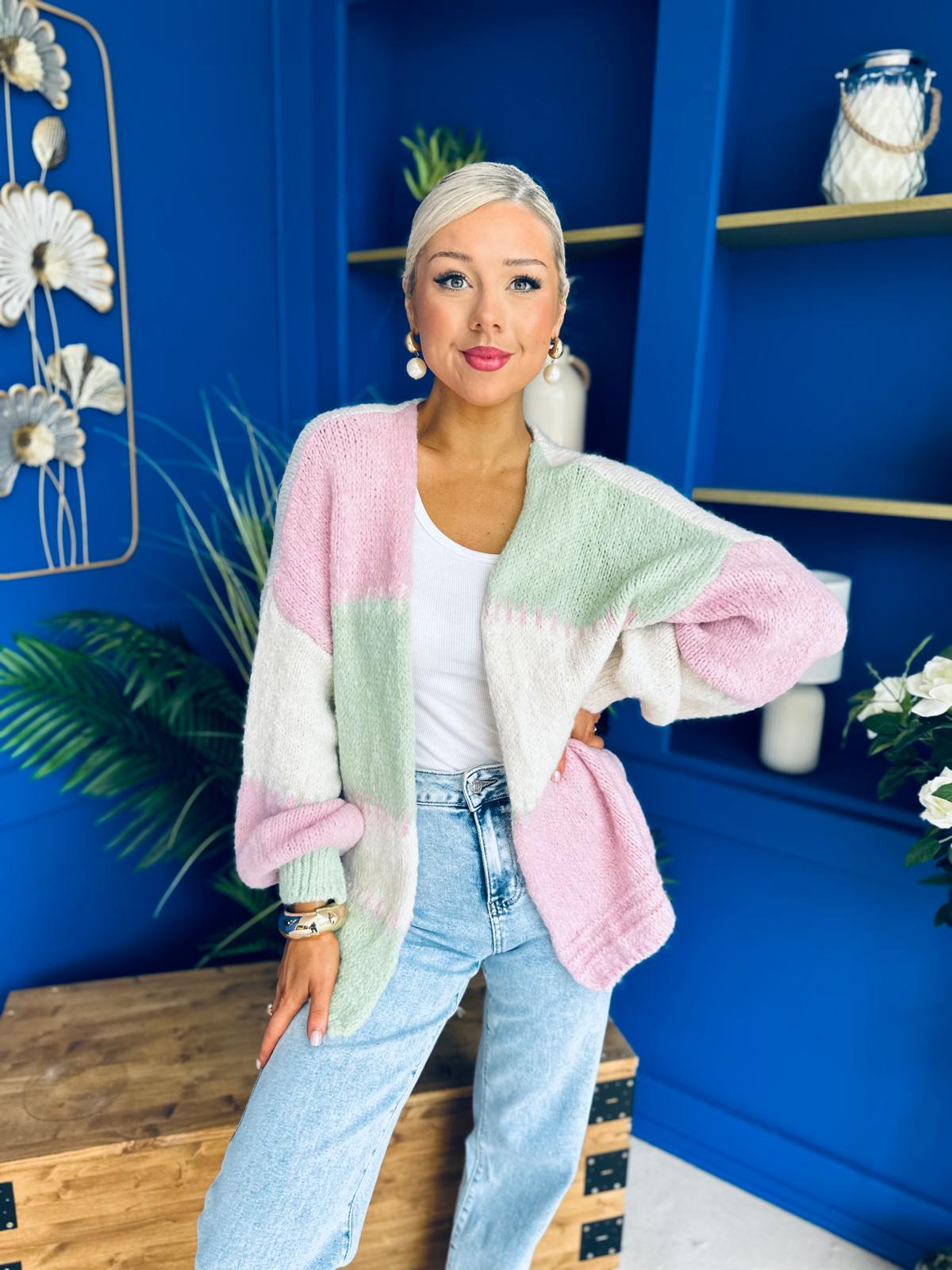 Tamara Chunky Cardi Pwr Pink Pre Order 30 Aug