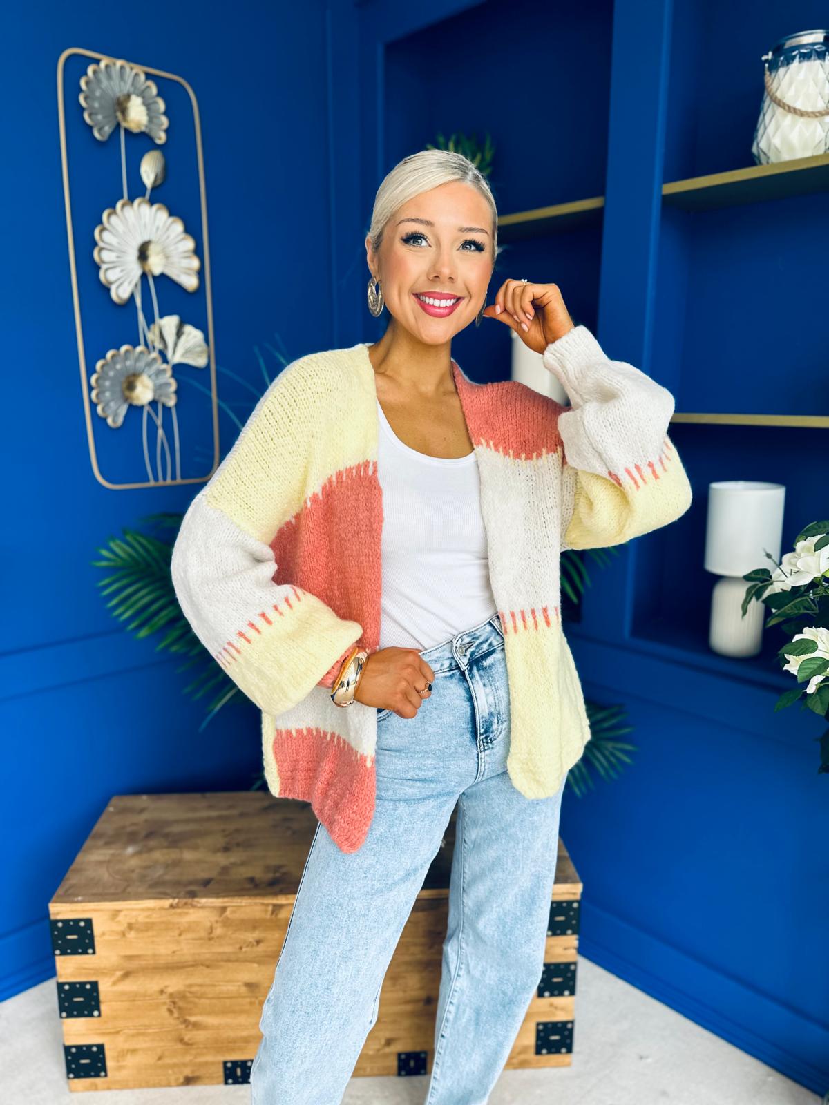 Tamara Chunky Cardi Yellow Pre Order 30 Aug