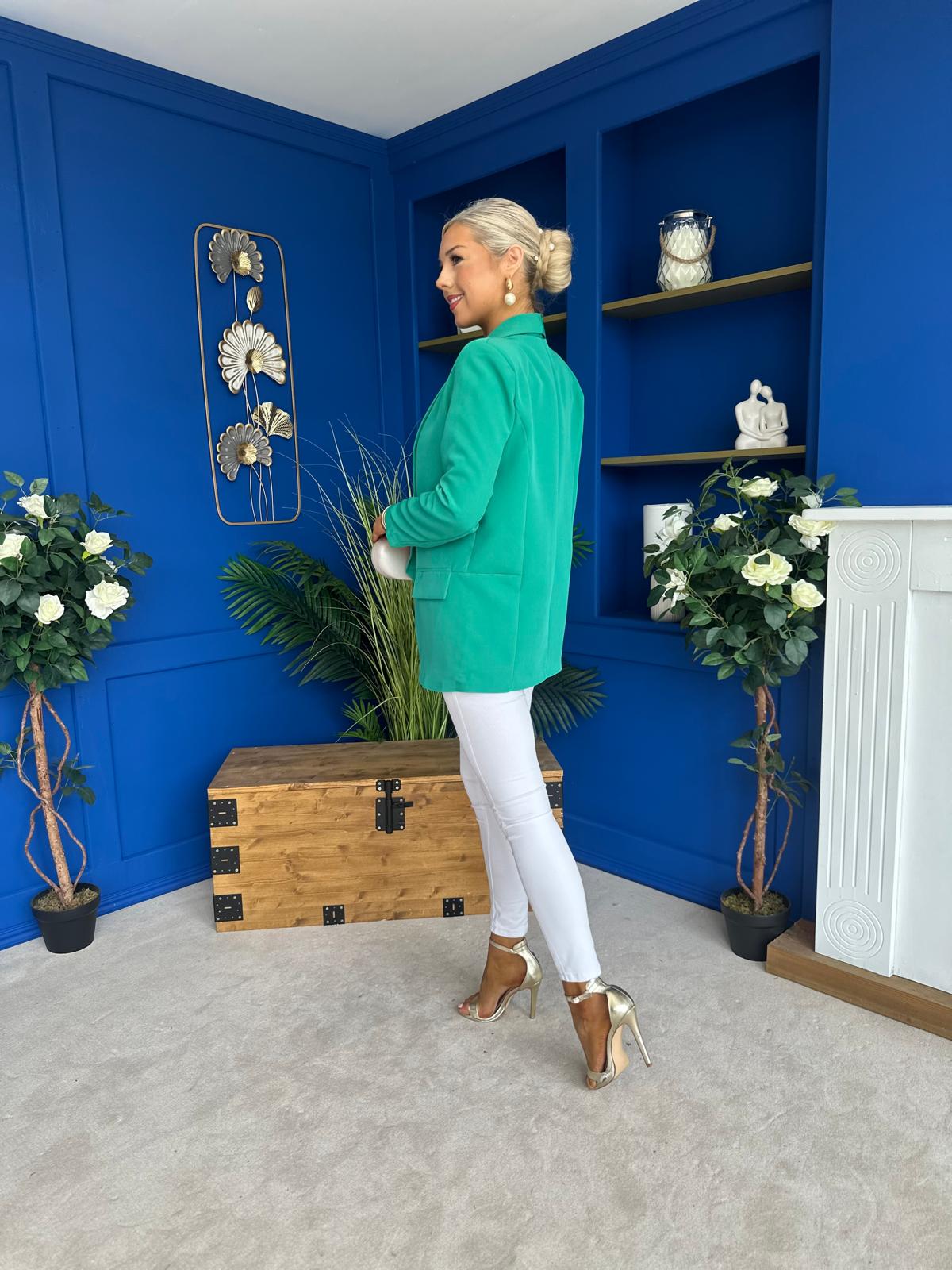 Sammy Detailed Blazer Green