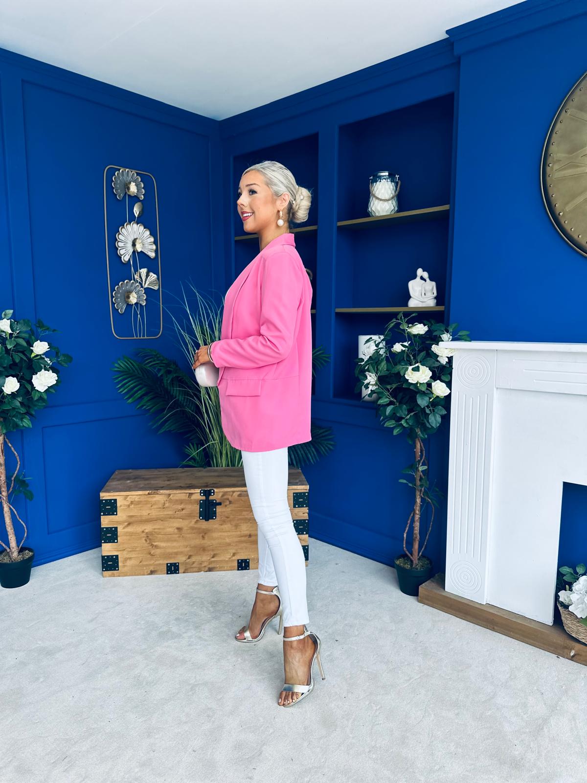 Sammy Detailed Blazer Pink