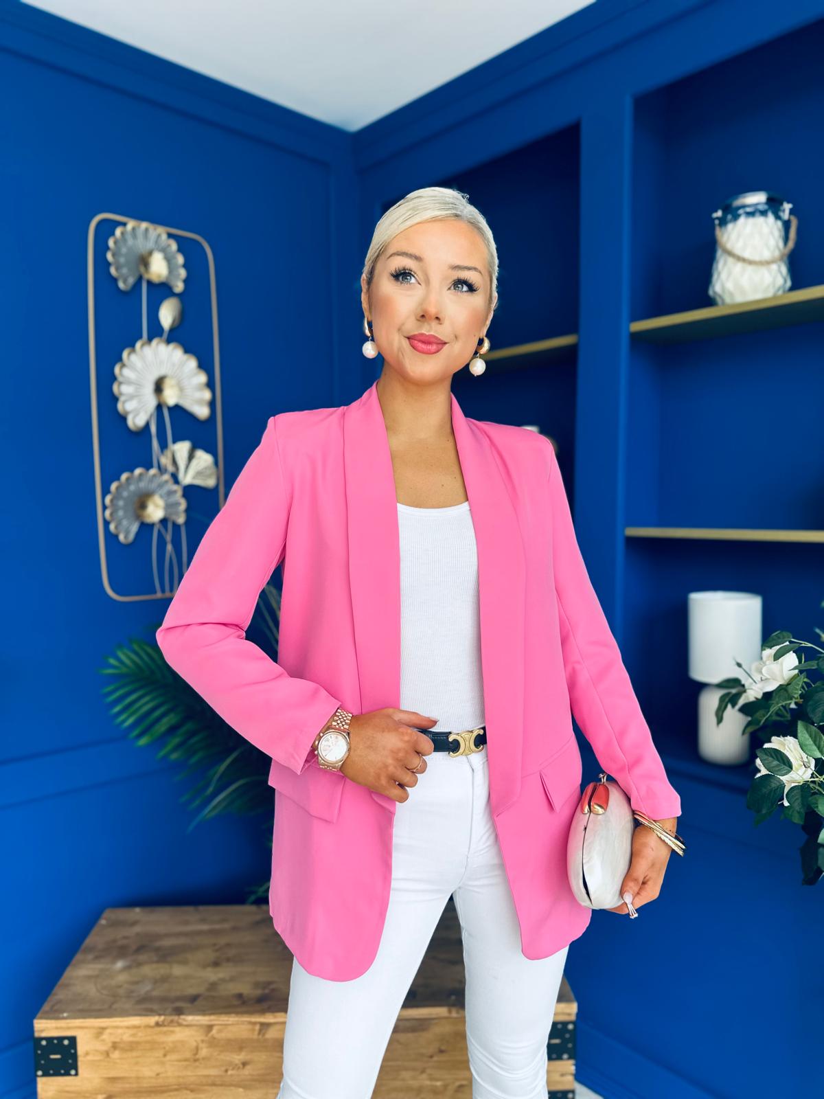 Sammy Detailed Blazer Pink