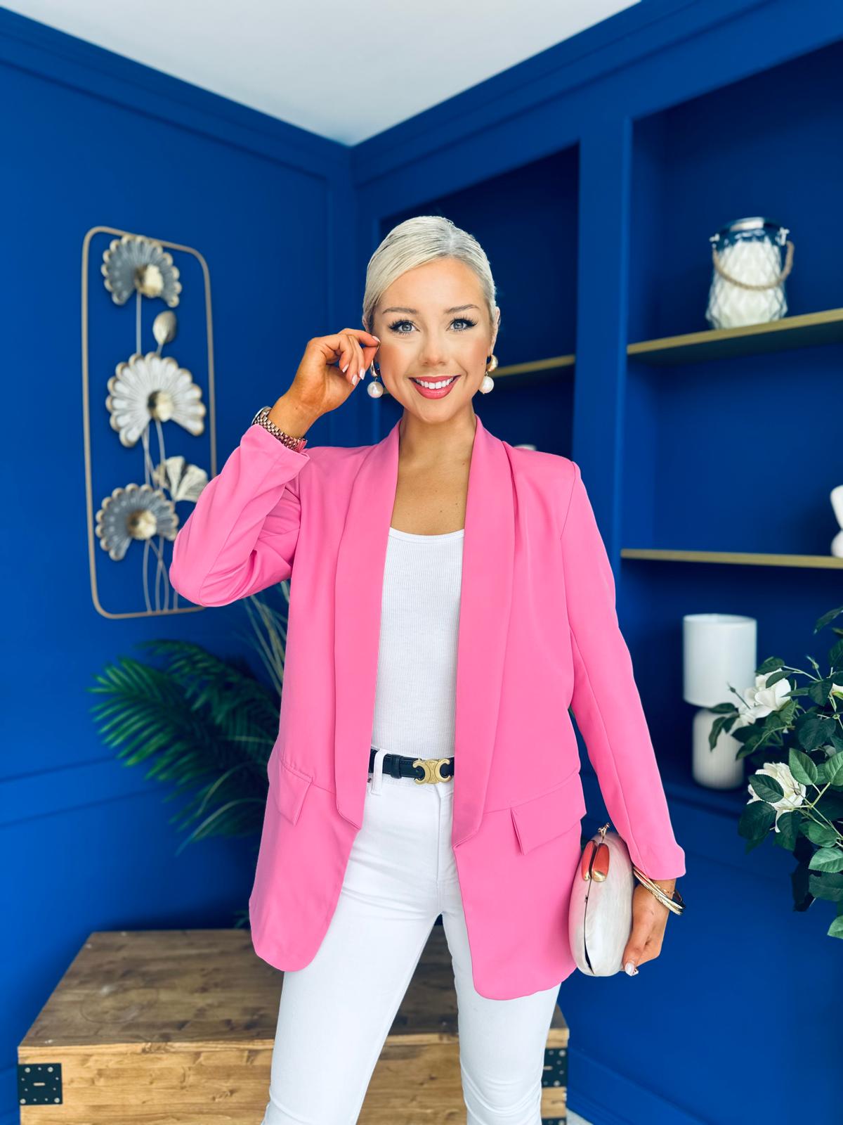 Sammy Detailed Blazer Pink