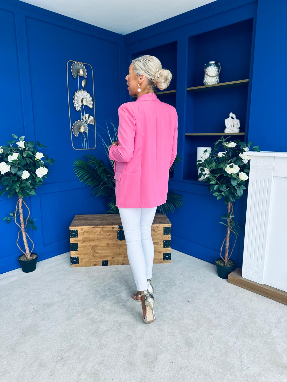 Sammy Detailed Blazer Pink