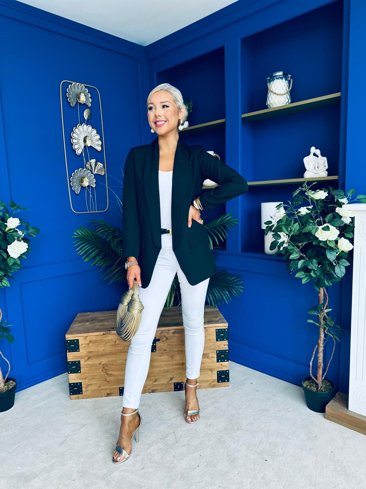 Sammy Detailed Blazer Black