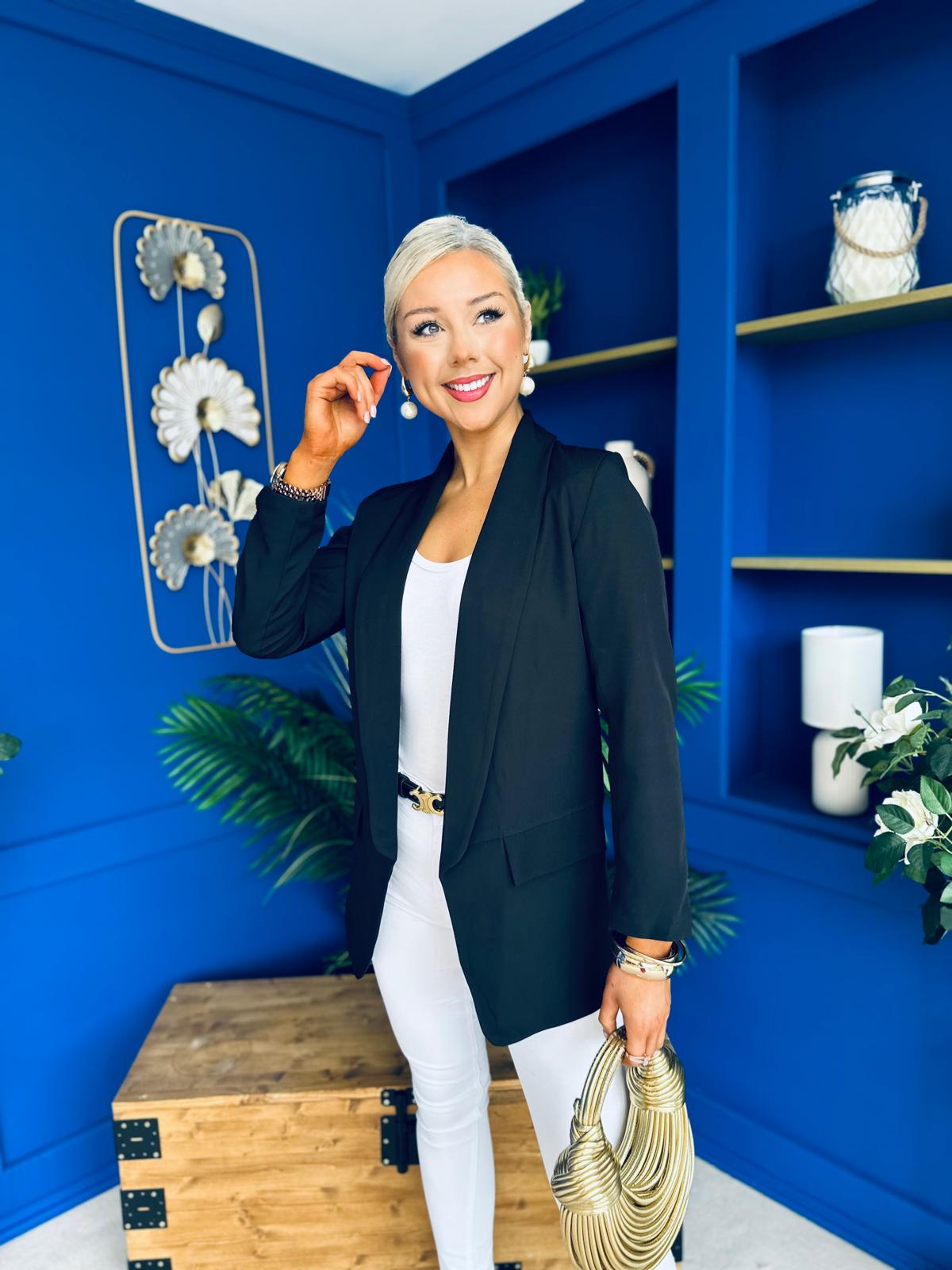 Sammy Detailed Blazer Black