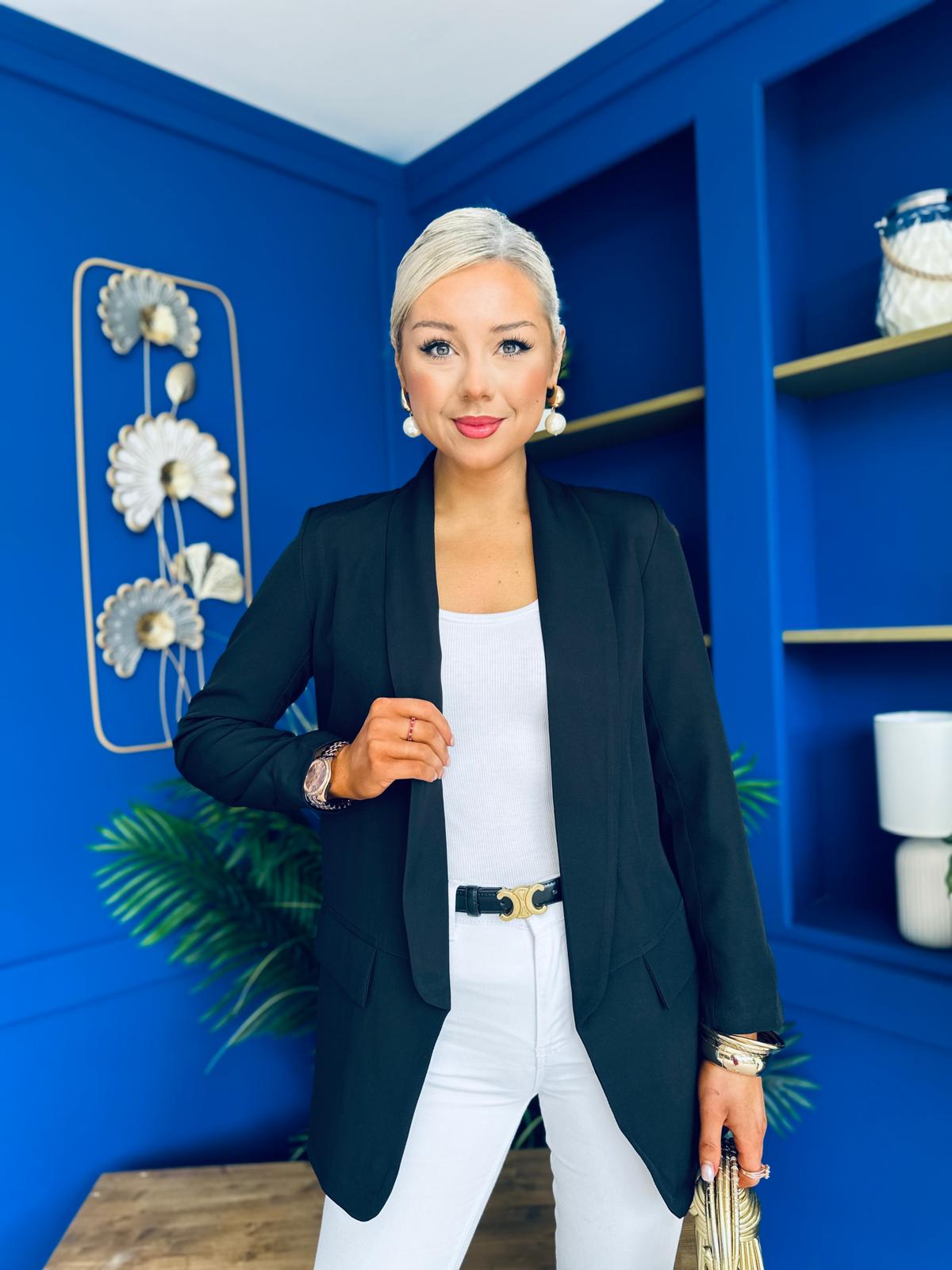 Sammy Detailed Blazer Black