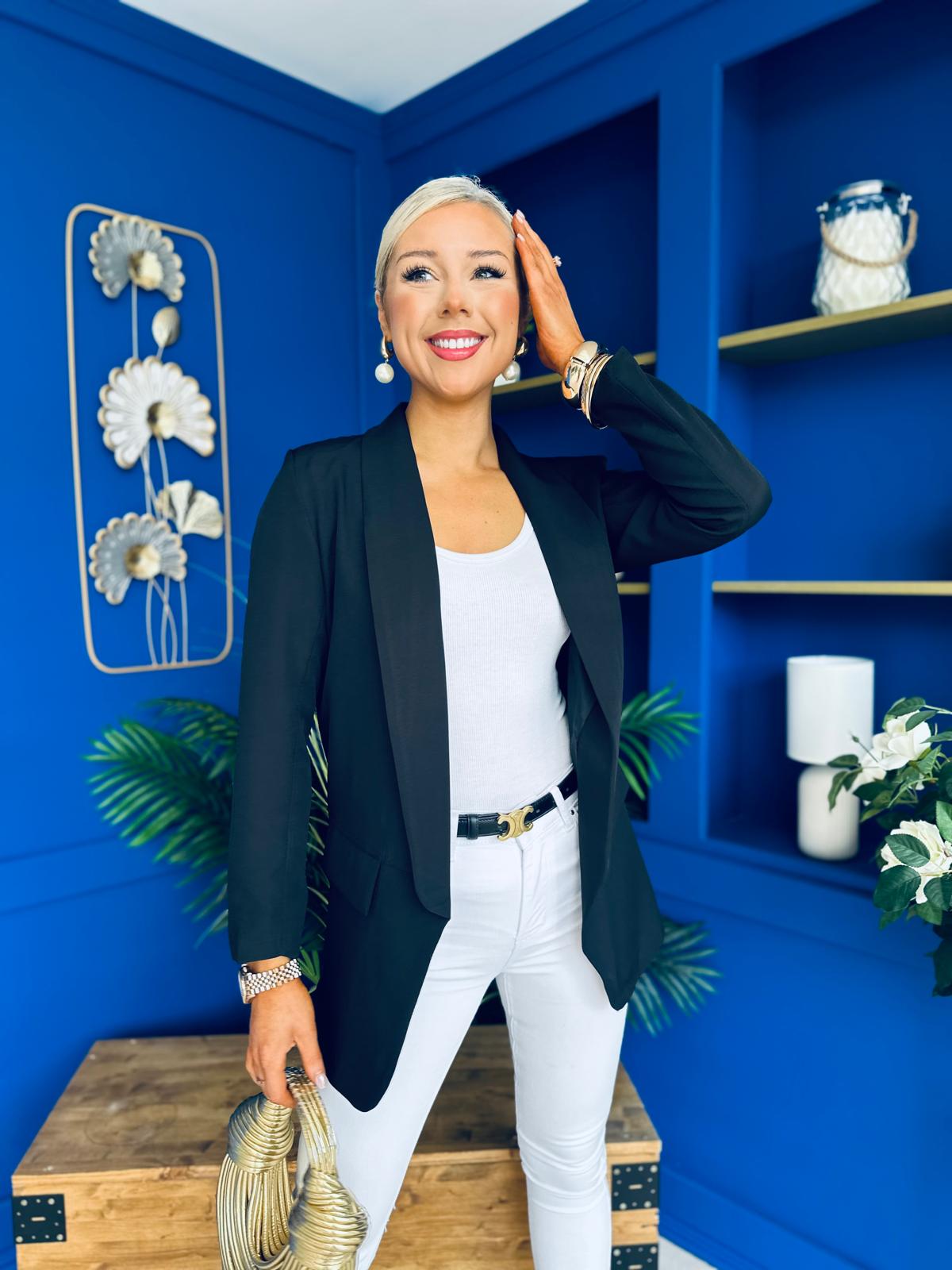 Sammy Detailed Blazer Black