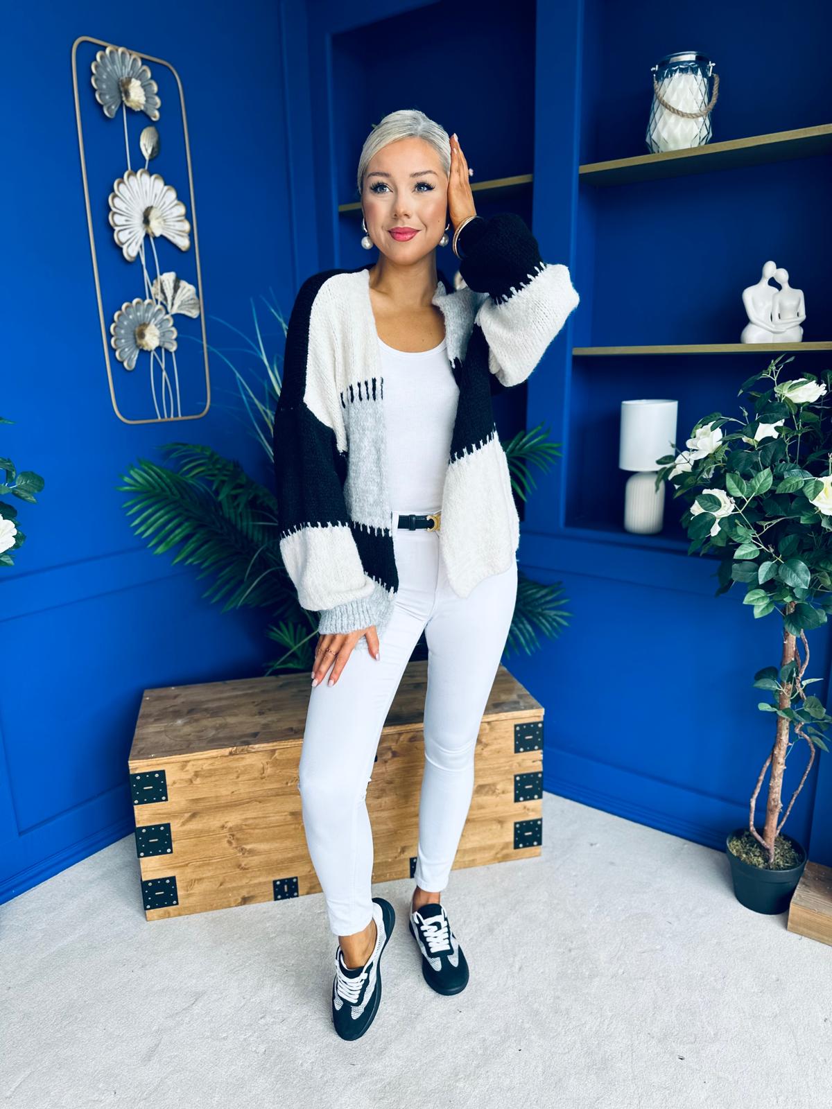 Tamara Chunky Cardi Black Pre Order 30 Aug