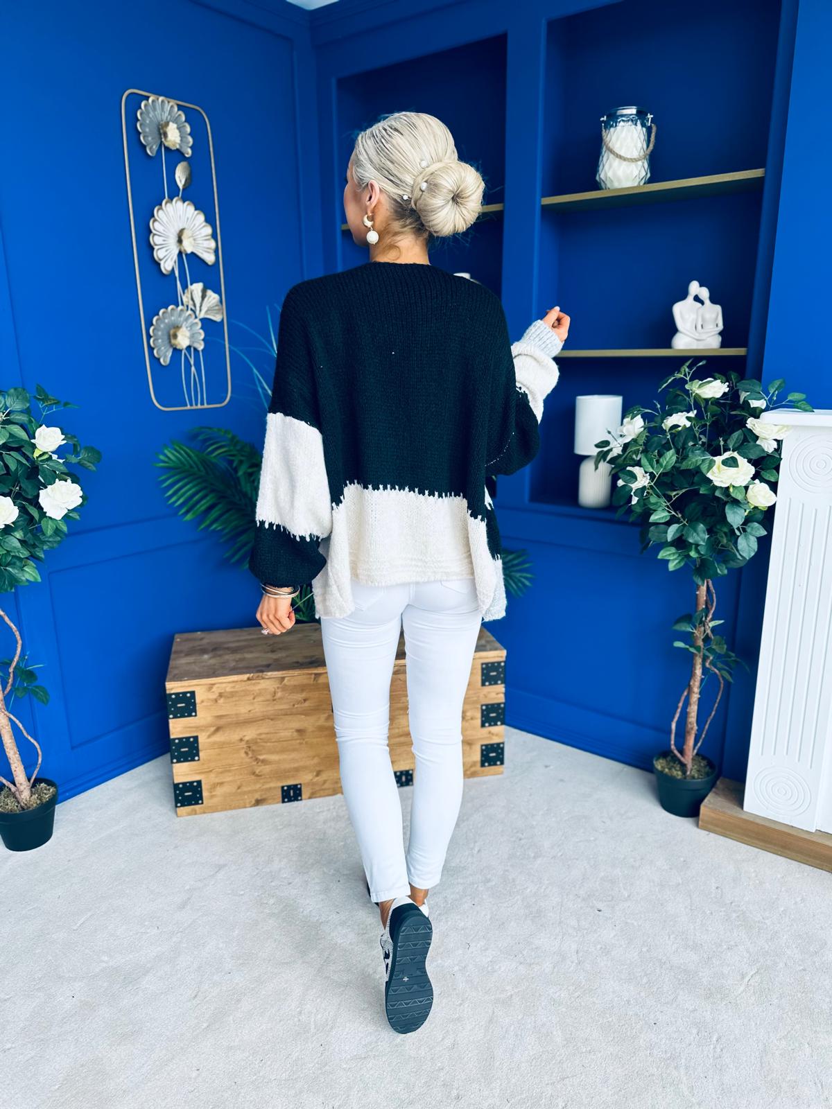 Tamara Chunky Cardi Black Pre Order 30 Aug