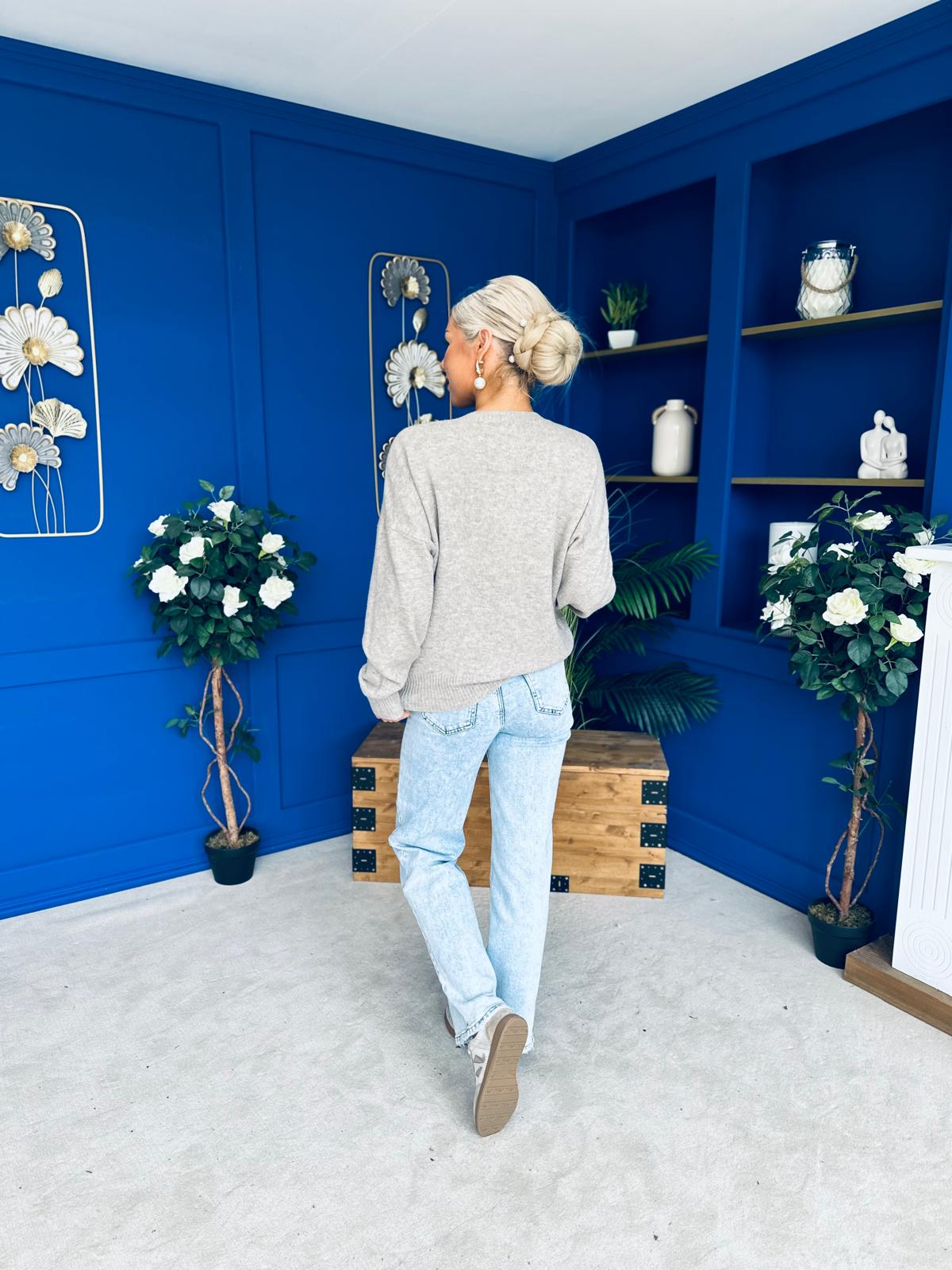 Paula Soft Knit Jumper Taupe