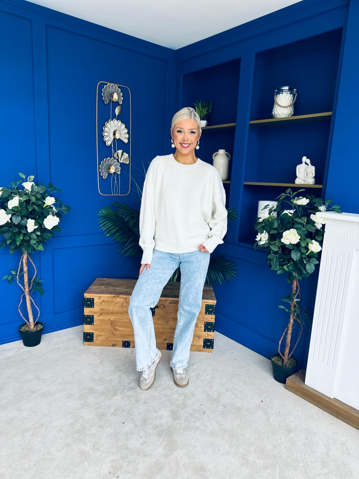 Paula Soft Knit Jumper Cream